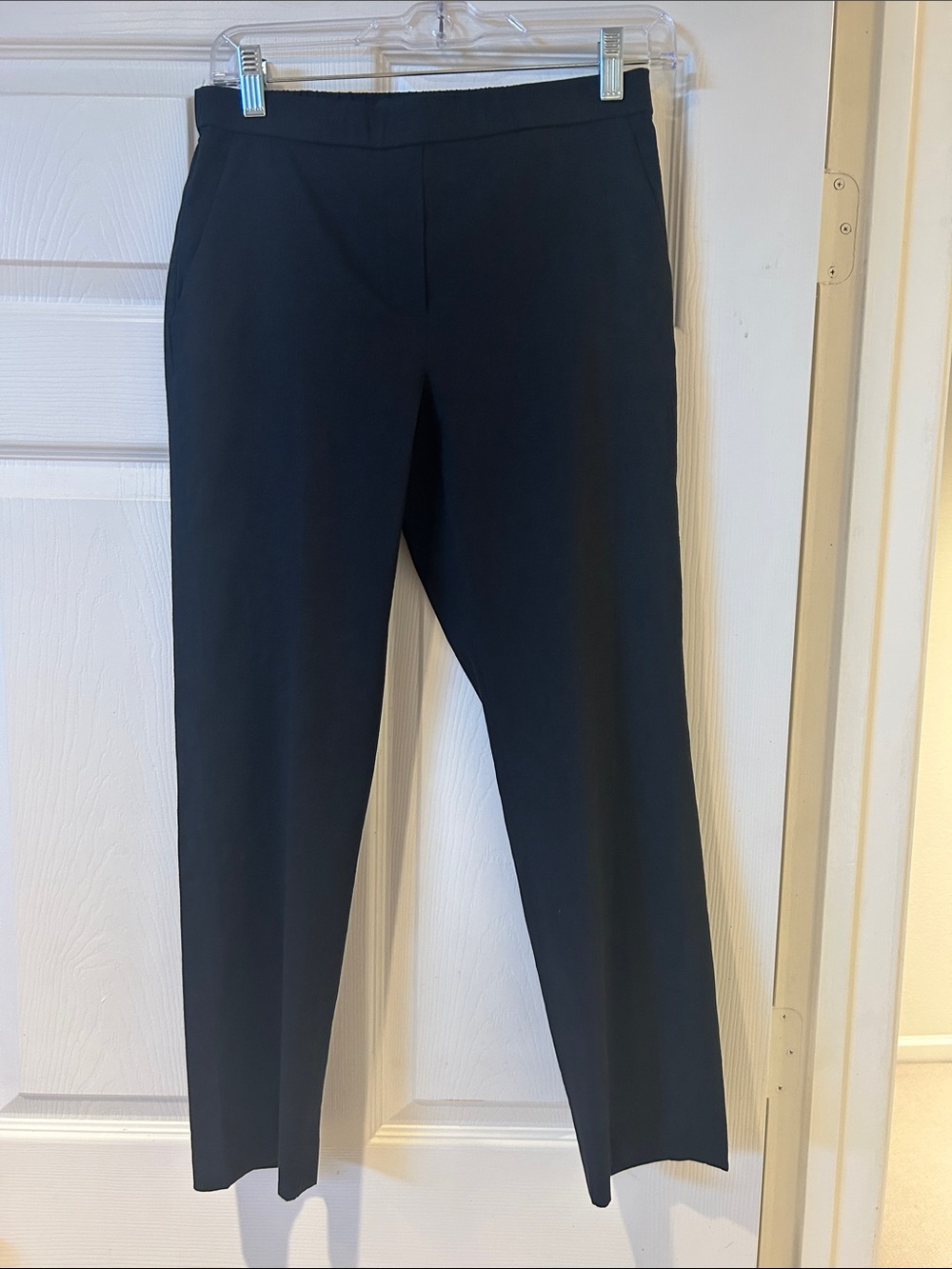 Theory Treeca linen blend crop pull on pants size 2